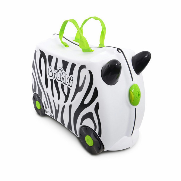 Trunki Zimba the Zebra Сумка для путешествий 18л Пластик Черный, Зеленый, Белый