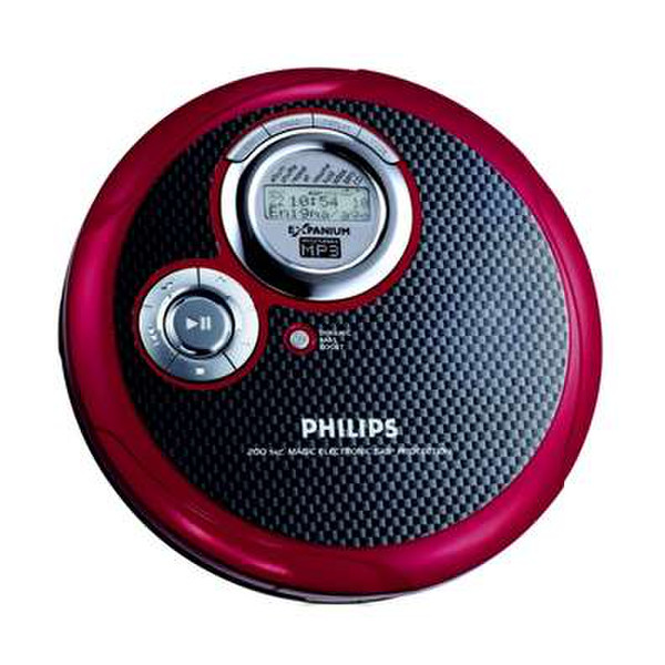 Philips Portable MP3-CD Player EXP3363 Personal CD player Черный, Красный