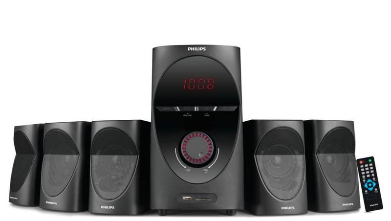 Philips SPA7000B/94 5.1канала 90Вт Черный набор аудио колонок