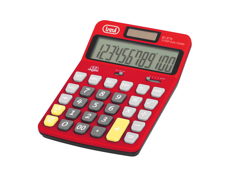 Trevi EC 3775 Desktop Financial calculator Red