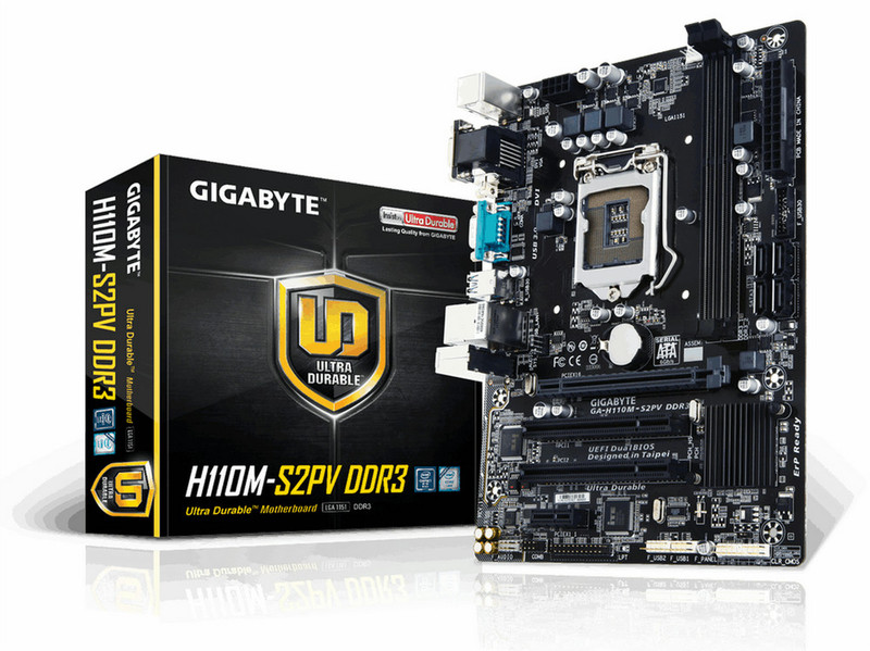 Gigabyte GA-H110M-S2PV DDR3 Intel H110 LGA1151 Micro ATX motherboard