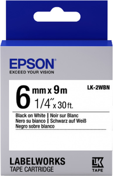 Epson LK-2WBN label-making tape