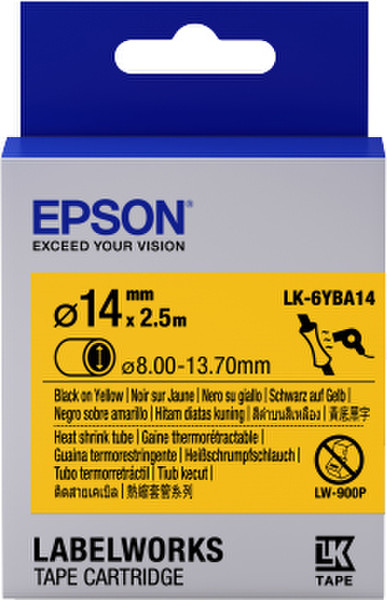 Epson LK-6YBA14 Etiketten erstellendes Band