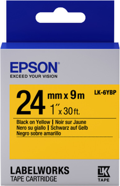 Epson LK-6YBP Etiketten erstellendes Band