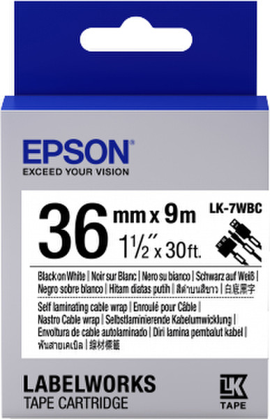 Epson LK-7WBC label-making tape