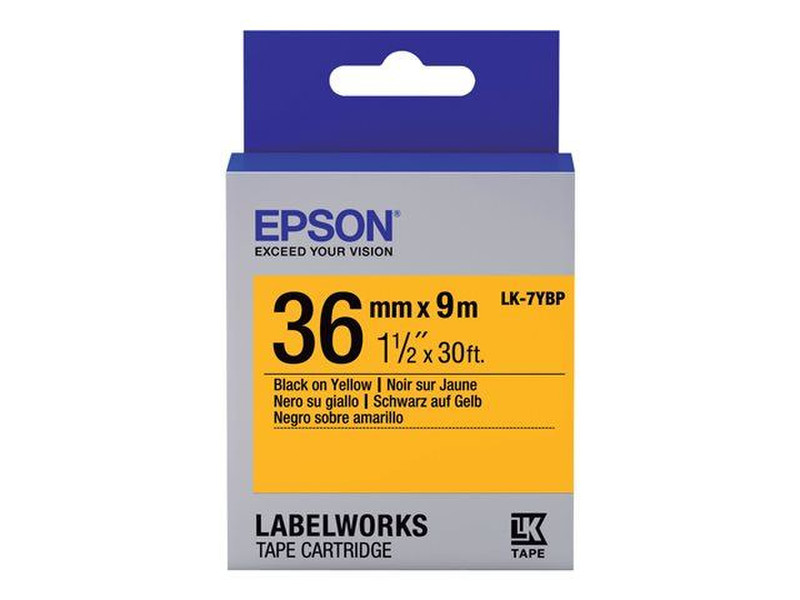 Epson LK-7YBP Etiketten erstellendes Band