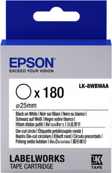 Epson LK-8WBWAA label-making tape