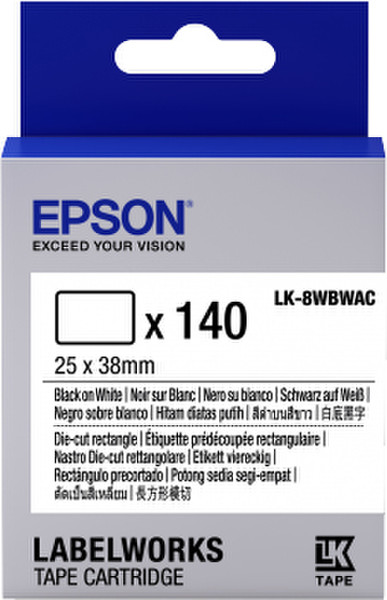 Epson LK-8WBWAC label-making tape