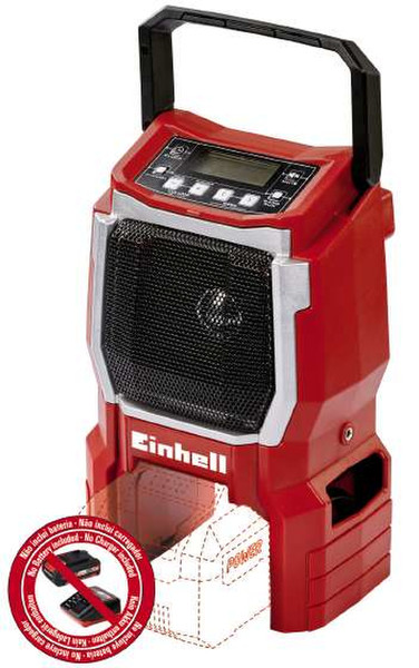 Einhell TE-CR 18 Li-solo Portable Digital Red radio
