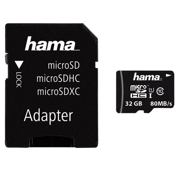 Hama microSDHC 32GB 32GB MicroSDHC UHS-I Class 10 Speicherkarte