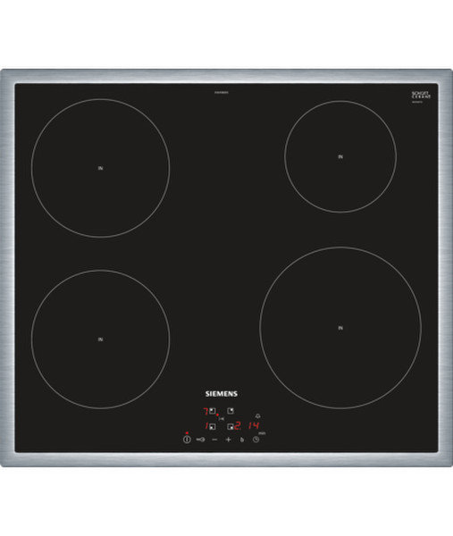 Siemens EH645BEB1E Built-in Induction Black,Stainless steel hob