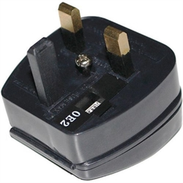 Wortmann AG PC8338-BK-R-5A Type G (UK) Type C (Europlug) Black power plug adapter