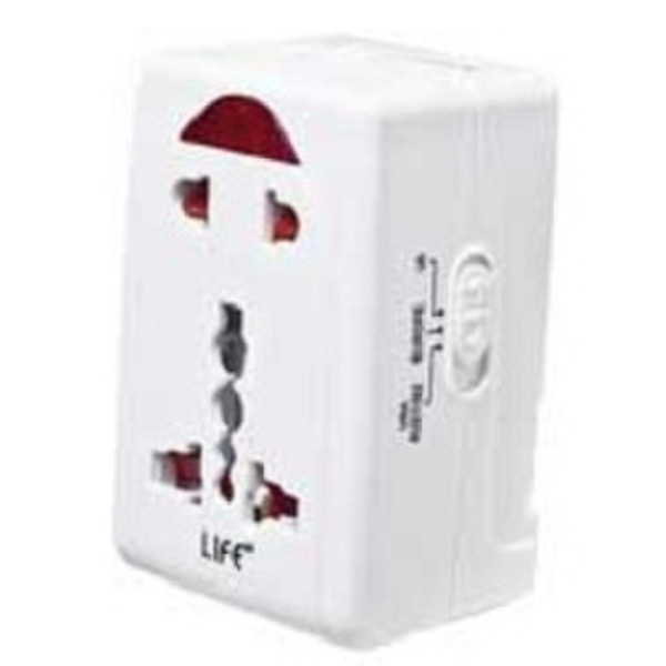 Life Electronics 38.0092017B Универсальный Универсальный Белый адаптер сетевой вилки
