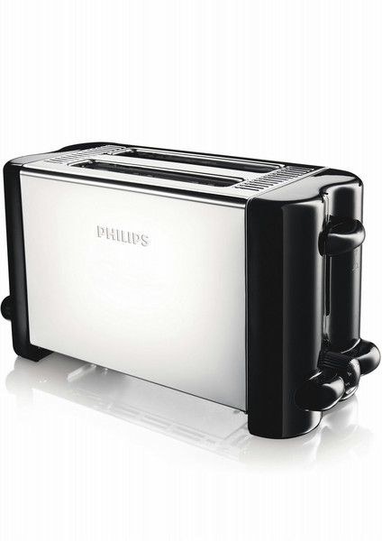 Philips HD4816/22 2ломтик(а) 800Вт Черный, Нержавеющая сталь тостер