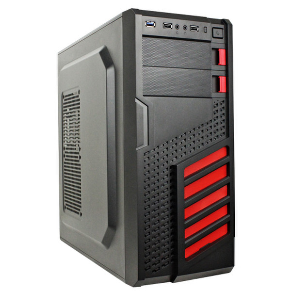 UNYKAch Maze Tower Black,Red computer case