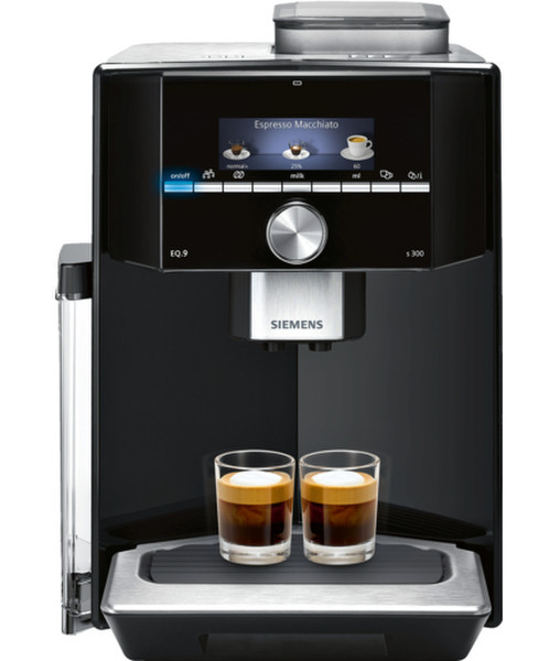 Siemens TI903209RW Espresso machine 2.3л Черный, Нержавеющая сталь кофеварка