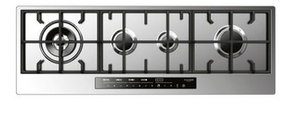 Fulgor Milano CPH 1124 G WK TC X Built-in Gas Black,Stainless steel hob