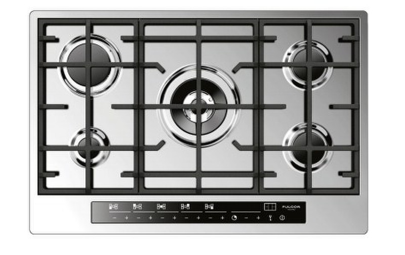 Fulgor Milano CPH 765 GWK TC X Built-in Gas Black,Stainless steel hob