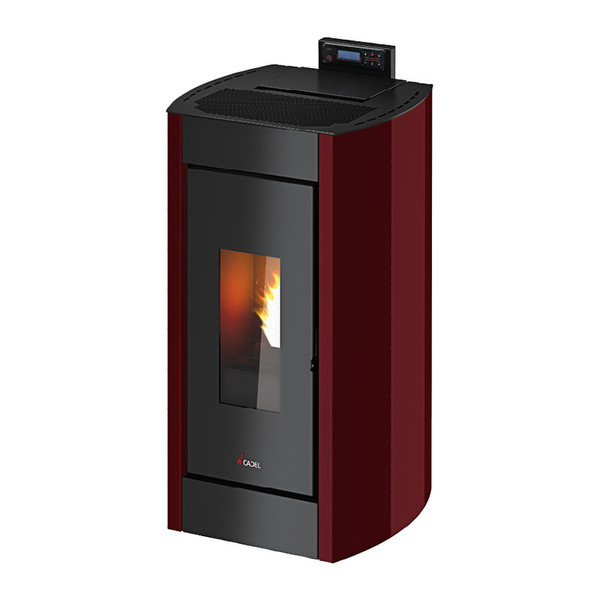 Cadel Kriss Electric,Pellet Black,Red stove