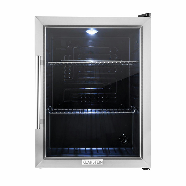 Klarstein 10027672 freestanding 65L B Black,Stainless steel refrigerator
