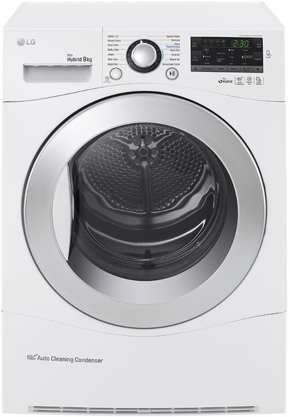 LG RC9055AP2F freestanding Front-load 9kg A++ White tumble dryer