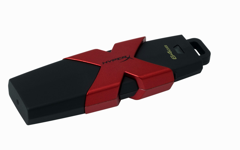 HyperX 64GB 64GB USB 3.0 (3.1 Gen 1) Typ A Schwarz, Rot USB-Stick