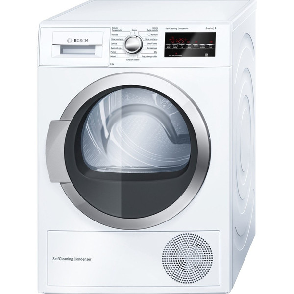 Bosch WTW85478IT freestanding Front-load 8kg A++ White tumble dryer