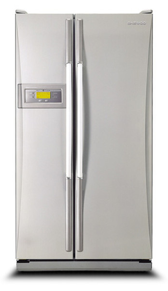 Daewoo FRS-2021IAL freestanding 585L Silver side-by-side refrigerator
