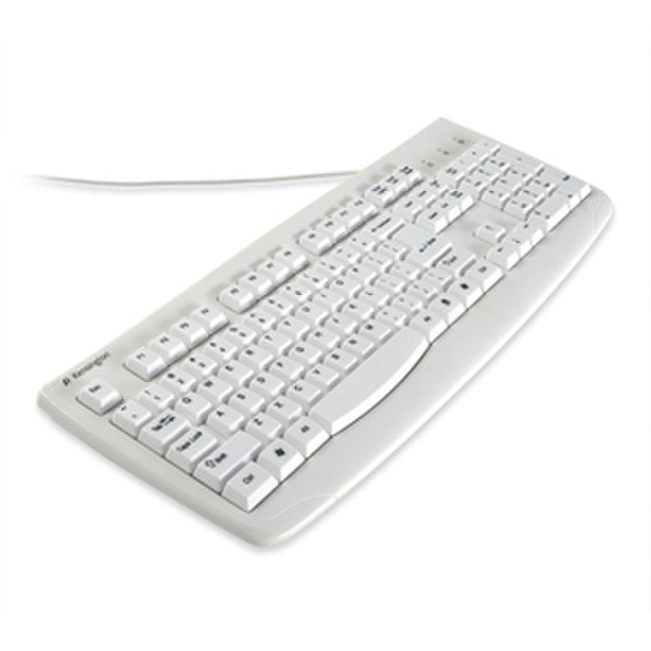 Kensington Washable Keyboard USB+PS/2 QWERTY Weiß Tastatur