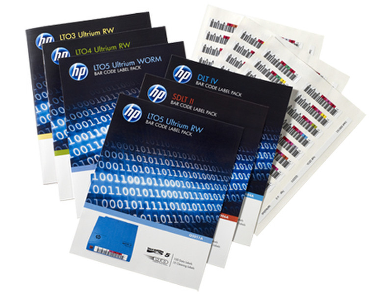 Hewlett Packard Enterprise Q2014A 100Stück(e) Selbstklebeeticket Etikett für Speichermedien