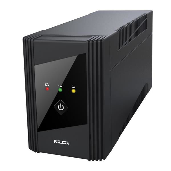 Nilox 17NXGCLI31001 Zeile-interaktiv 800VA 2AC outlet(s) Turm Schwarz Unterbrechungsfreie Stromversorgung (UPS)