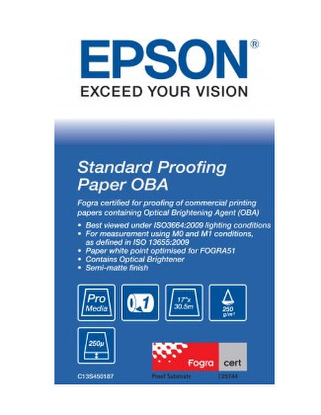 Epson C13S450187 Semi-matte Белый бумага для печати