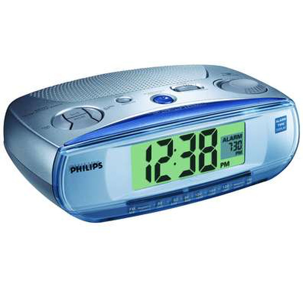 Philips Clock Radio AJ3011 Часы Цифровой Синий, Cеребряный радиоприемник