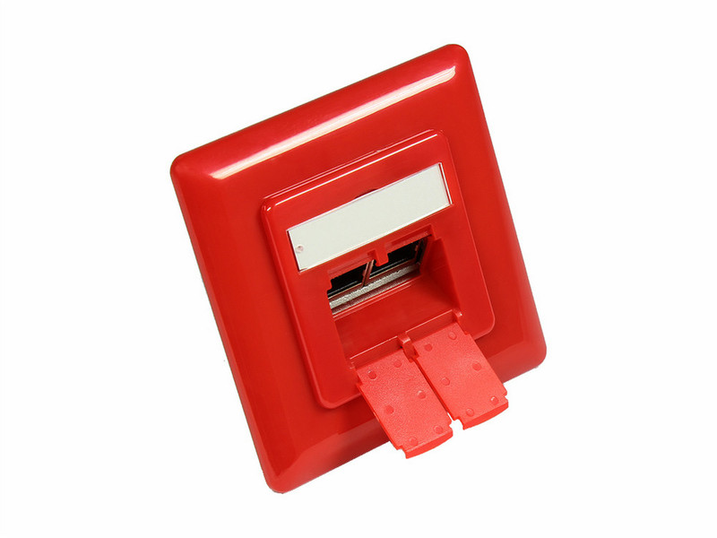 Alcasa GC-N0052R RJ-45 Red socket-outlet