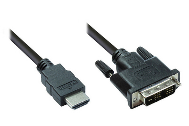 Alcasa 1m HDMI - DVI-D m/m