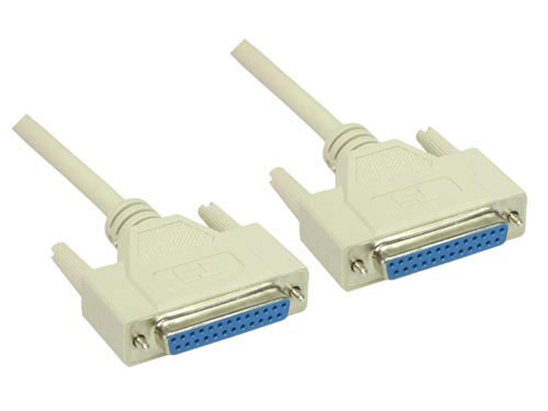 Alcasa 4030 1.8m DB25 DB25 Beige serial cable