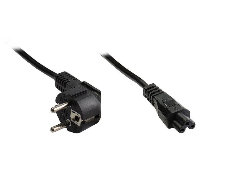 Alcasa Schuko 2m 2m CEE7/7 Schuko Black power cable