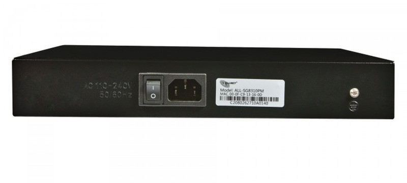 ALLNET 124022 Управляемый L2 Gigabit Ethernet (10/100/1000) Power over Ethernet (PoE) 19U Черный