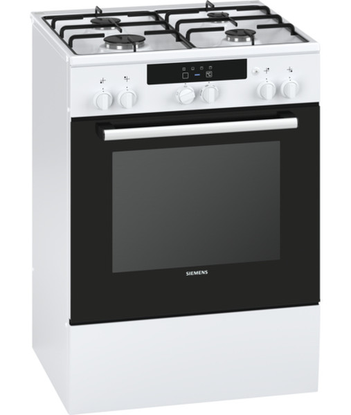 Siemens HX423211N Freistehend Gas hob A Schwarz, Weiß Küchenherd