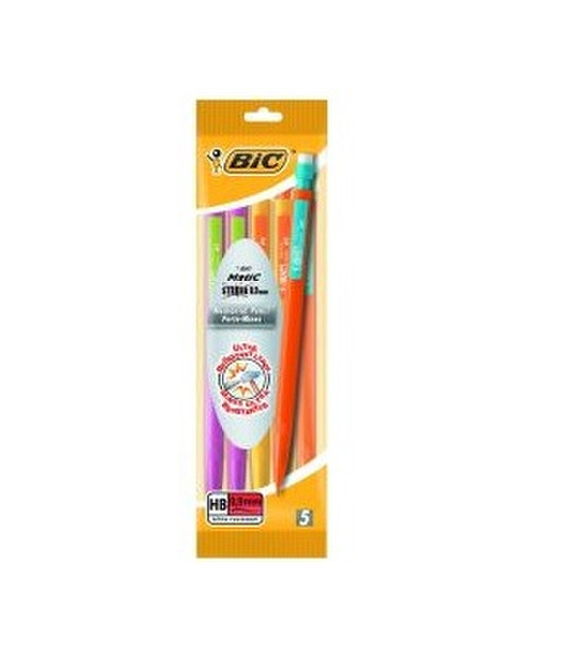 BIC 3086123249752 Оранжевый, Пурпурный, Желтый 5шт ручка-роллер