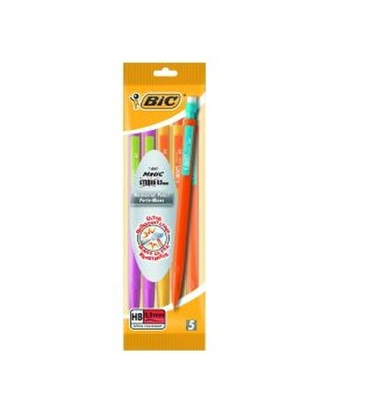 BIC 3086123249752 Violett, Gelb 5Stück(e) Tintenroller