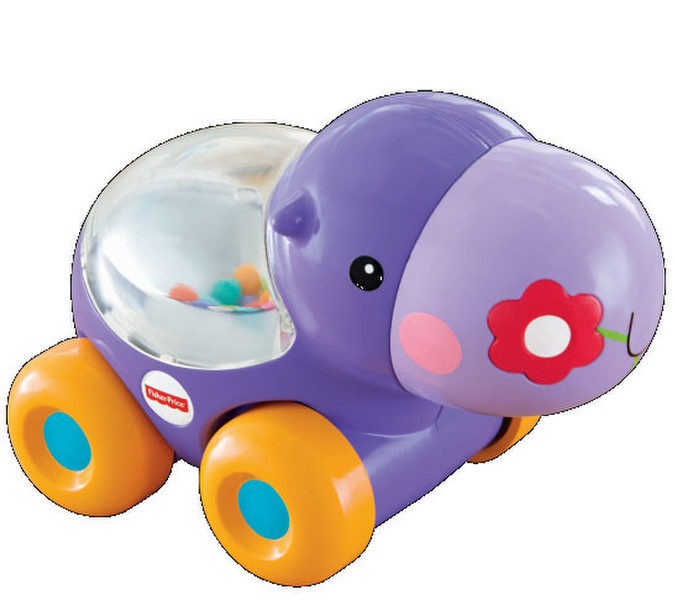Mattel Poppity Pop Hippo/Turtle Kunststoff Mehrfarben Schiebe- & Ziehspielzeug