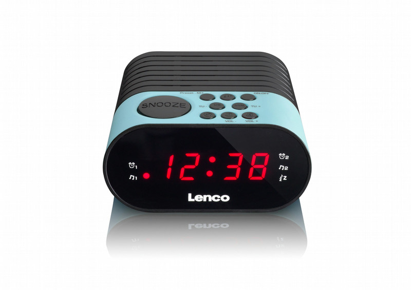 Lenco CR-07 Clock Black,Blue