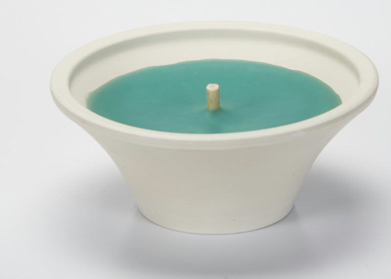 Spaas Candles 0556042.665 Round Green 1pc(s) wax candle