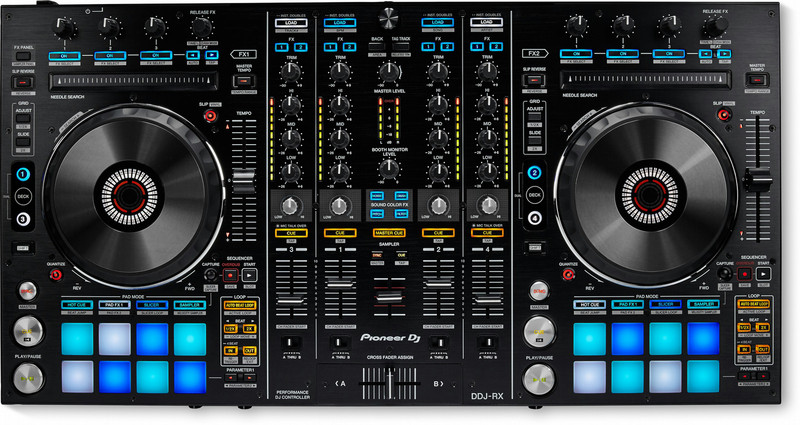 Pioneer DDJ-RX Digital Vinyl System (DVS) scratcher 4channels Black DJ controller