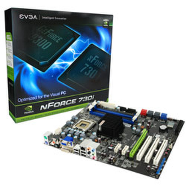 EVGA nForce 730i Socket T (LGA 775) ATX материнская плата