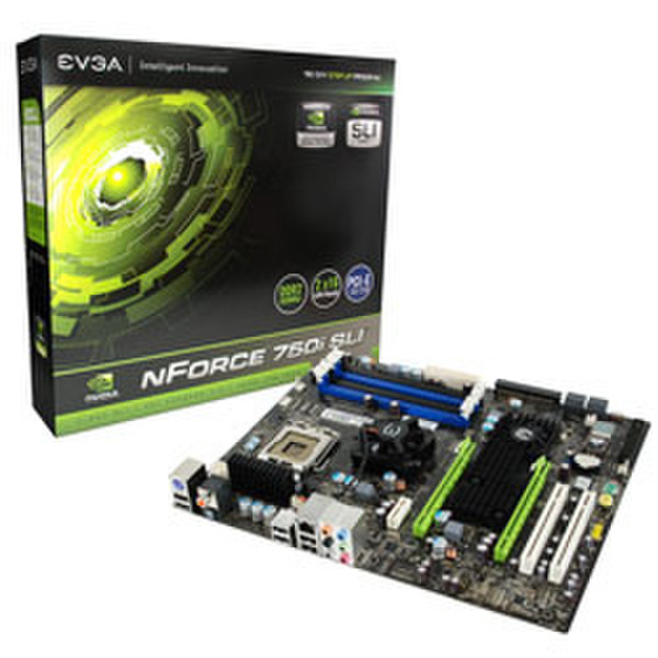 EVGA nForce 750i SLI Socket T (LGA 775) ATX материнская плата