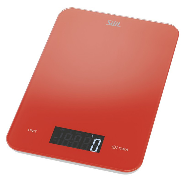 WMF 21.4128.8596 Прямоугольник Electronic kitchen scale Красный кухонные весы