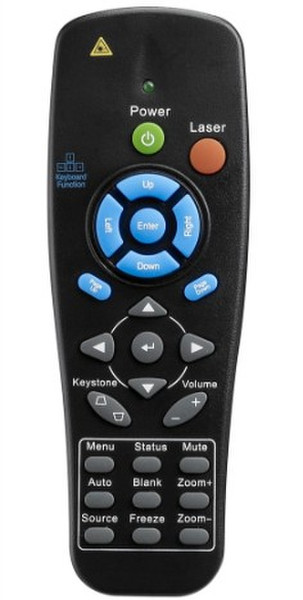 Vivitek 5041825300 IR Wireless Press buttons Black,Blue,Green,Grey,Red remote control