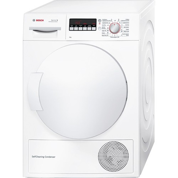 Bosch WTW84260BY Отдельностоящий Фронтальная загрузка 8кг A++ Белый сушилка для белья